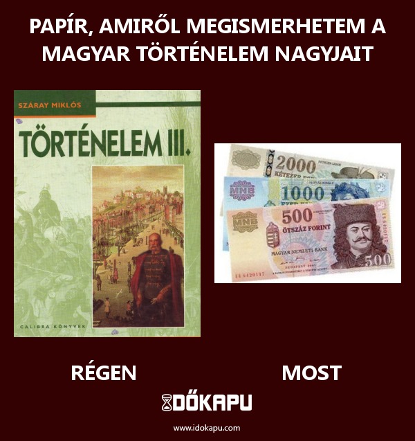 Papír, amiről megismerhetem a magyar történelem nagyjait
title=